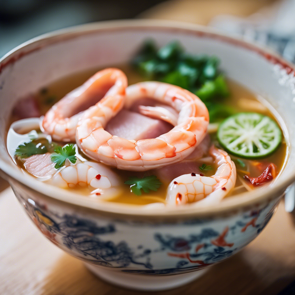 Den lækre vietnamesiske nuddelsuppe