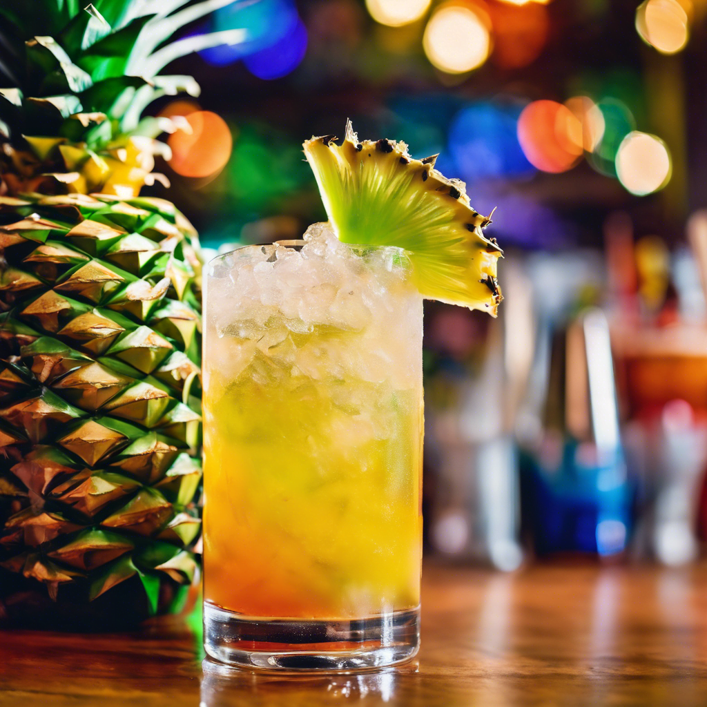 En farverig og frisk tikicocktail med varmende chilismag