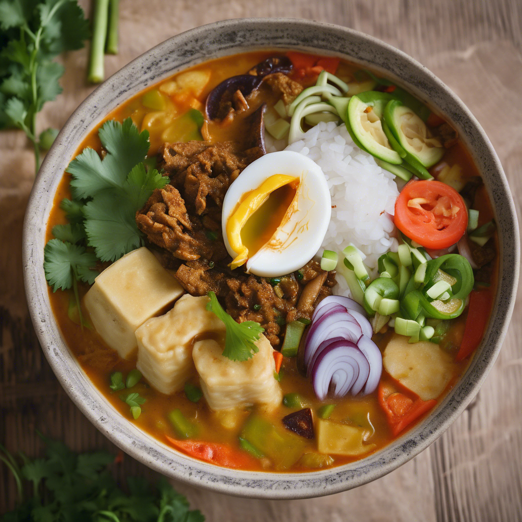 Indonesisk lontong sayur: En traditionel lontong-gryderet