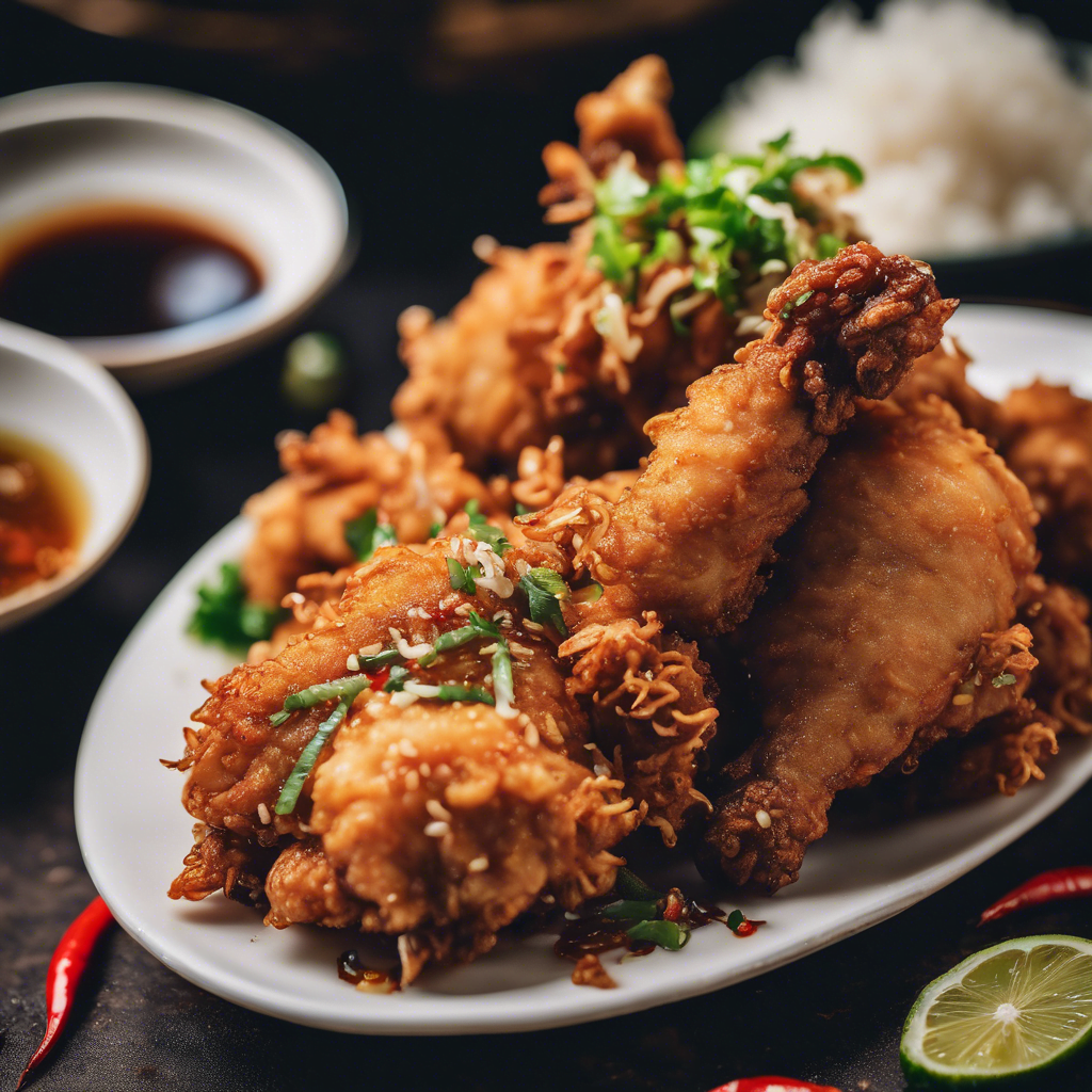 Lækkert Thailandsk gadeføde: Crispy Stegt Kylling