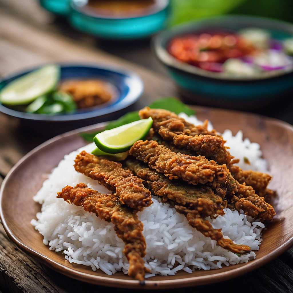 Populær indonesisk gadekøkken: Pecel Lele – friturestegt fisk med sambal